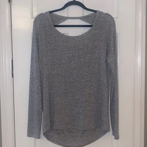 Athleta Long-Sleeve Tee Heather Grey Women’s Size Small